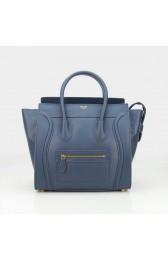 High Quality Celine Luggage Mini Bag Original Leather CL88022 Royal VS02941
