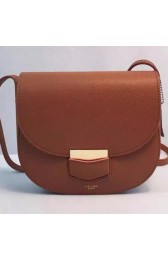 High Quality Celine Trotteur Bag Calfskin Leather CTA8002 Wheat VS02844