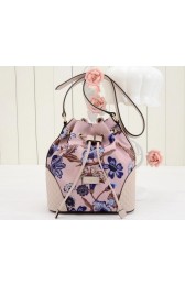 High Quality Gucci Camouflage Leather Bucket Bag 354228 Pink VS09527