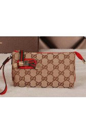 High Quality Gucci Original GG Canvas Clutch 162846 Red VS07110