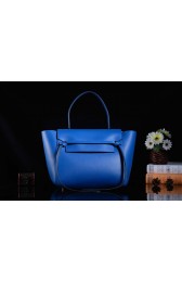 High Quality Imitation Celine Belt Bag 3345 in Oroginal Shiny Blue Smooth Calfskin VS00860