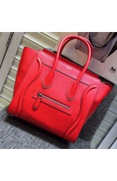 High Quality Imitation Celine Micro Luggage Original Leather Cherry CL180920 VS04285