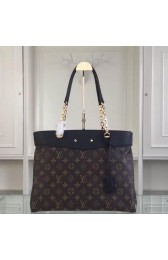 High Quality Imitation Louis Vuitton Monogram Canvas Pallas Shopper M51197 Black VS09356