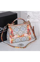 High Quality Replica Dolce&Gabbana Medium Sicily Bag In Printed Dauphine Leather BB6003AA VS02179