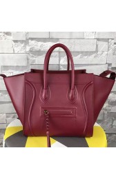 Hot Celine Luggage Phantom Tote Bag Original Leather C16725 Burgundy VS04878