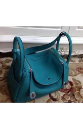 Hot Knockoff Hermes Lindy 30CM Original Leather Shoulder Bag HLD30 Light Green VS07966