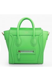 Hot Replica Celine Nao Luggage 3309 in Green Original Leather VS09035