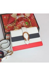 Hot Replica Gucci Dionysus Leather Top Handle Bag 448075 White VS03792