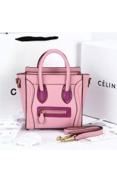 Imitation 1:1 Celine Nao Luggage 88029 in Pink Original Leather VS03244