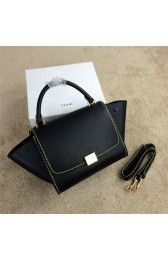 Imitation 2015 Celine mini Trapeze Bag Original Leather CL005 Black VS02293