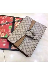 Imitation AAAAA Gucci Dionysus GG Supreme Shoulder Bag Taupe 403348 VS06225