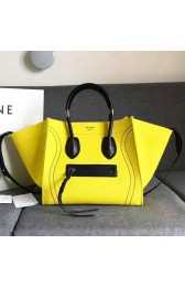 Imitation Celine Canvas Phantom Luggage Tote Yellow 030404 VS04153