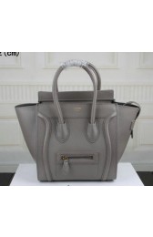 Imitation Celine Luggage Micro Tote Bag Original Leather C3308M Grey VS08558