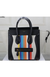 Imitation Celine Luggage Mini Tote Bag Original Canvas CTS3308 Rainbow VS03903