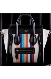 Imitation Celine Luggage Nano Bag Original Canvas CLT3309S Rainbow VS03555