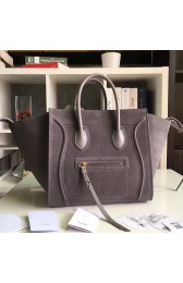 Imitation Celine Luggage Phantom Bag Grey Original Leather CL112520 VS02748