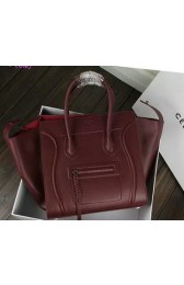 Imitation Celine Luggage Phantom Bag Smooth Leather Ci3341 Burgundy VS00091