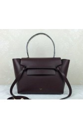 Imitation Celine mini Belt Bag Original Leather C98311 Maroon VS04722