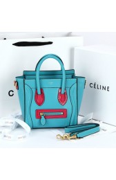 Imitation Celine Nao Luggage 88029 in Blue Original Leather VS09795