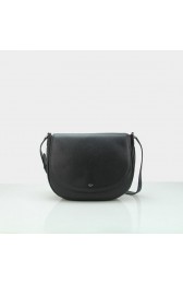 Imitation Celine Trotteur Handbag Natural Calfskin Leather 174053 Black VS02598
