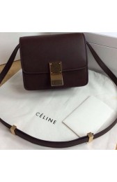 Imitation Cheap Celine Classic Box mini Flap Bag Smooth Leather C11041T Burgundy VS02826