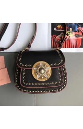 Imitation Cheap Miu Miu Goat Leather Shoulder Bag Black 5BD030 VS09557