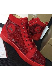 Imitation Christian Louboutin Louis Strass Flat Red CL1250 VS08148