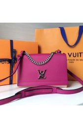 Imitation Fashion Louis Vuitton Soft Calf Leather Lockme II BB Magenta M51200 VS03770
