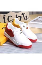 Imitation Fendi Calfskin Slip-on sneakers White F021802 VS03008