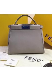 Imitation Fendi Peekaboo Bags Original Leather FD2015 OffWhite VS09149