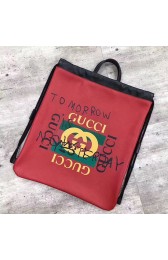 Imitation Gucci Coco Capitan Logo Backpack Red 494053 VS00397
