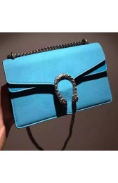 Imitation Gucci Dionysus Suede Shoulder Bag Blue 403348 VS09503