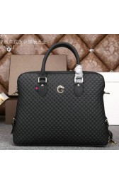 Imitation Gucci Guccissima Leather Business Briefcase G88131 Black VS02175
