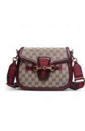 Imitation Gucci Lady Web Original GG Canvas Shoulder Bags 383848 Burgundy VS08563