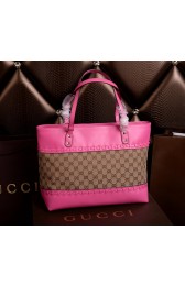 Imitation Gucci Laidback Crafty Canvas Tote Bags 339000 Rose VS09208