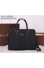 Imitation Gucci Original Guccissima Leather Business Briefcase G88105 Black VS05168