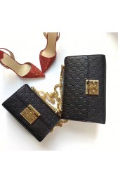 Imitation Gucci Padlock Gucci Signature Shoulder Bag Black 409486 VS00622