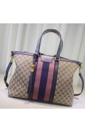Imitation Gucci Rania Original GG Top Handle Bag Purple 309621 VS00318