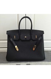 Imitation Hermes Birkin 35 Tote Bag in Black Togo Leather HB1210 VS01009