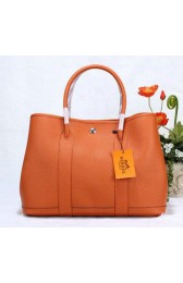 Imitation Hermes Garden Party 36cm Tote Bag Grainy Leather Orange VS09483