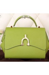 Imitation Hermes Stirrup Top Handle Bag H30560 Green VS09745
