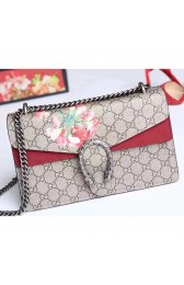 Imitation High Quality Gucci Dionysus GG Blooms Print Shoulder Bag Burgundy 400249 VS00996