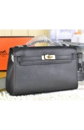 Imitation High Quality Hermes MINI Kelly 22cm Tote Bag Calfskin Leather Black VS08589