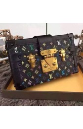 Imitation High Quality Louis Vuitton Monogram Multicolore Petite Malle M40278 Black VS08059