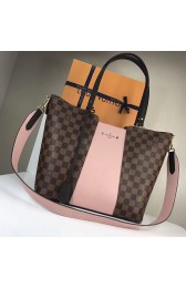 Imitation Louis Vuitton Damier Ebene Canvas Jersey Pink N44041 VS05536