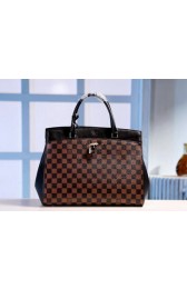Imitation Louis Vuitton Damier Ebene Canvas Tote Bag N42355 Black VS03237