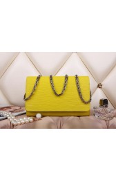 Imitation Louis Vuitton Epi Leather Chaine Wallet M90087 Yellow VS03634