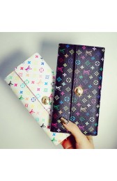 Imitation Louis Vuitton M60734 Monogram Multicolore Sarah Wallet VS02940