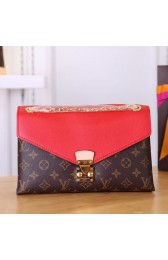 Imitation Louis Vuitton Monogram Canvas & Calf Leather Pallas Chain Red M41223 VS01236