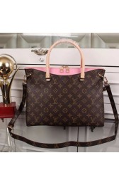 Imitation Louis Vuitton Monogram Canvas Pallas Bag M50066 Pink VS01186
